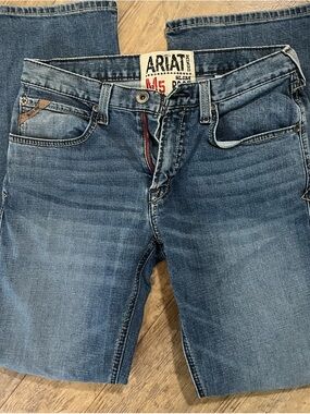 Ariat Men's Medium Wash Slim Jeans with Subtle Fade 31 x 34